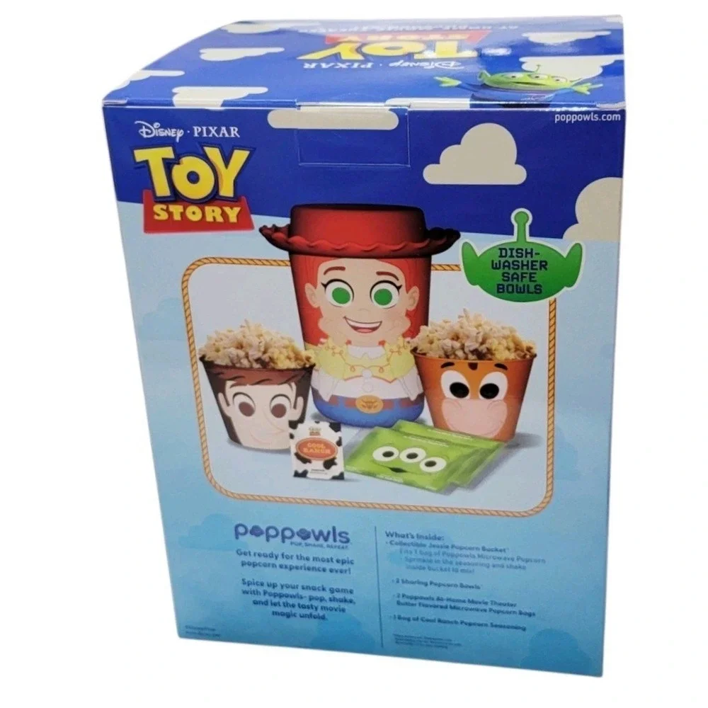 Disney Pixar Toy Story Popowls Popcorn Kit Jessie Woody Buzz Lightyear New